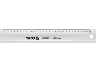 Лінійка алюмінієва YATO : L= 300 мм (YT-7070)