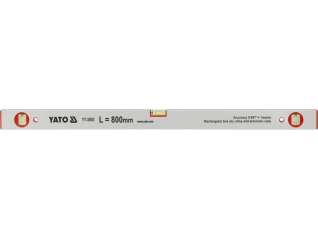 Рівень алюмінієвий YATO : L= 80 см. 3 капсули (YT-3003)