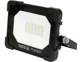 Прожектор з SMD-діодним випромінювачем YATO: 10 Вт, 230 В, 950 Лм, 15 діодів, 115x 98x 32 мм (YT-818221)