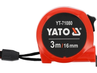 Рулетка вимірювальна YATO : L= 3 м x16 мм (YT-71080)