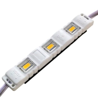 Светодиодный модуль BRT M2 5630-3 led W 1,5W 6500K, 12В, IP65 белый закрытый с линзой (00-00001345)