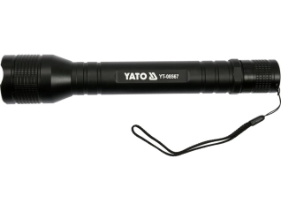 Ліхтар світлодіодний (XPL CREE) YATO, Р=10Вт, Ф=1000 lm; живлен- 4 х R14 батар. Ø=46 мм x254 мм(DW) (YT-08567)