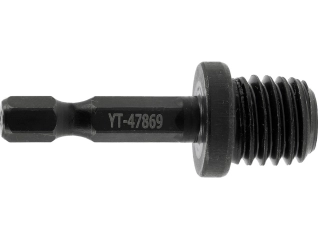 Тримач кріпильних дисків до КШМ з гвинтом YATO 6-гранний хвостовик - 1/4″ на М14, l= 47 мм (YT-47869)