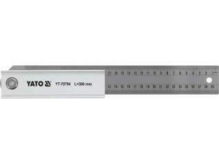 Угольник регулируемый 90°-45°-135° YATO l= 300 мм со стопкой l= 160 мм (YT-70794)