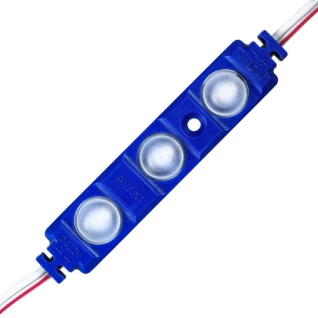 Светодиодный модуль BRT XG192 5630-3 led W 1,5W BLUE, 12В, IP65 синий с линзой полусфера (00-00014572)