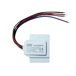 Сенсорный выключатель для зеркал LB-02, 1 клавиша, 1*65W, dimmer, DC12-24V (00-00025649)