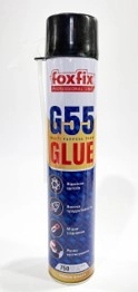 Піна-клей FOXFIX G55 750 мл ручна для пеноблоків газоблоків монтажна