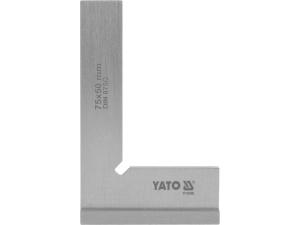 Угольник слесарный 90° YATO с широким основанием, 75 х 50 мм (YT-70760)