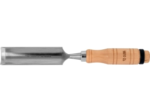 Стамеска напівкругла YATO : b= 32 мм, клинок- 125 мм, дерев'яна ручка- 112 мм (YT-62827)