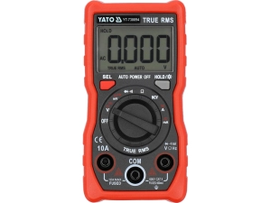 Мультиметр TRUE RMS електричних параметрів YATO з LCD-цифровим діапазоном 4000 від 2х1,5V;AA батар (YT-730894)