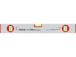 Рівень алюмінієвий YATO : L= 40 см. 3 капсули (YT-3001)