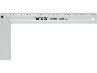 Угольник столярный алюминиевый YATO : l= 350 мм (YT-7082)
