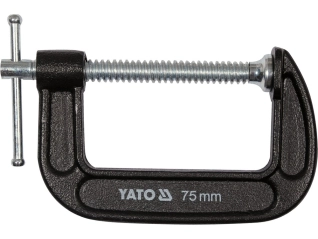 Струбцина з гвинтовим затиском G подібна YATO; l= 75 мм (3″) (YT-64252)