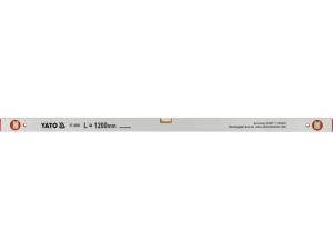 Рівень алюмінієвий YATO : L= 120 см. 3 капсули (YT-3005)
