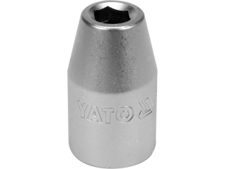 Переходник для насадок отверточных YATO : квадрат 1/2″(F) - HEX= M8 мм(M), CrV [Блистер] (YT-12951)
