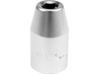 Переходник для насадок отверточных YATO : квадрат 1/2″(F) - HEX= M8 мм(M), L= 38 мм (YT-1295)