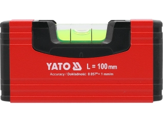 Рівень кишеньковий з магнітним корпусом YATO: L= 100 мм. 1 капсула (YT-30350)