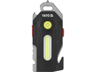 Ліхтар діодний багатофункц 6в1 YATO акумул. Li-Ion 3.7V 350 mA, освітл.- 400/ 200/ 50/ 35 Lm 8 режи (YT-085609)