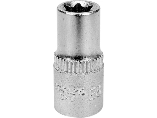 Головка торцевая YATO : TORX E8, квадрат 1/4″, L= 25 мм. CrV (YT-05215)