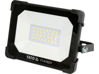 Прожектор з SMD-діодним випромінювачем YATO: 20 Вт, 230В, 1900 Лм, 30 діодів, 140 x124.5x 32 мм (YT-818231)