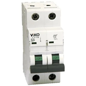 Автомат двополюсний Viko 40А 4,5кА 220/400V (4VTB-2C40)