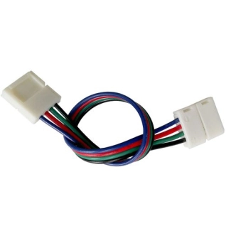 Коннектор для светодиодных лент OEM SC-09-SWS-10-4 10mm RGB 2joints wire (провод-2 зажима) (00-00000566)