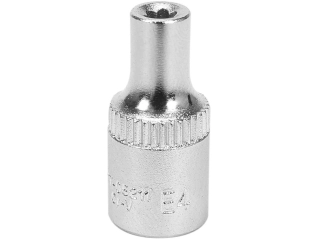 Головка торцевая YATO : TORX E4, квадрат 1/4″, L= 25 мм. CrV (YT-05211)
