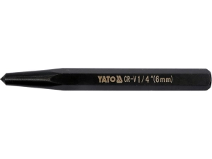 Кернер слюсарний YATO, 6-гран. профіль, Ø= 9,4/6 мм, l= 100 мм (YT-47150)