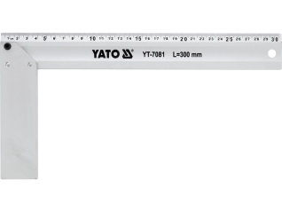 Угольник столярный алюминиевый YATO : l= 300 мм (YT-7081)