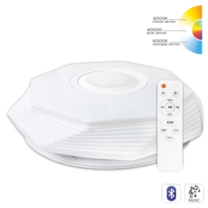 Светильник светодиодный Biom SMART SML-R46-55-M-RGB 3000-6000K 55Вт с д/к муз. BT APP (00-00023957)