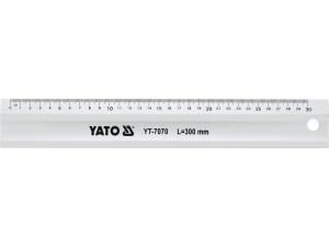 Лінійка алюмінієва YATO : L= 300 мм (YT-7070)