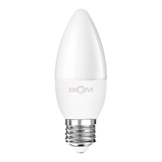 Светодиодная лампа Biom BT-706 C37 10W E27 4500К матовая (00-00023981)