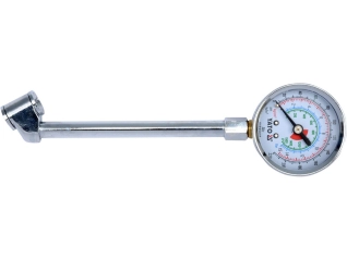 Манометр для колес грузовых авто YATO : L= 140 мм, P= 0-15 Bar (220 PSI) (YT-24301)