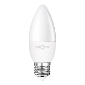 Светодиодная лампа Biom BT-706 C37 10W E27 4500К матовая (00-00023981)