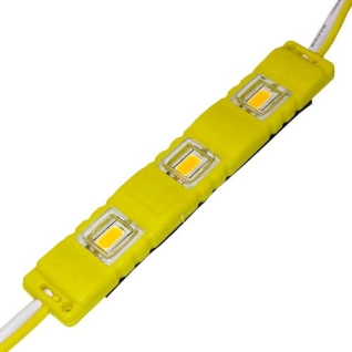 Светодиодный модуль BRT M2 5630-3 led Y 1,5W, 12В, IP65 желтый закрытый с линзой (00-00001339)