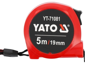 Рулетка вимірювальна YATO : L= 5 м x19 мм (YT-71081)