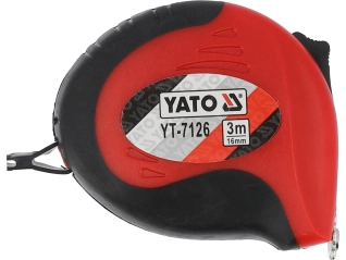 Рулетка YATO : L= 3 м х 16 мм з магнітним наконечником (YT-7126)