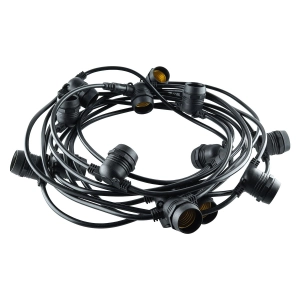 Гірлянда для світлодіодних ламп GI1052067100 IP67 E27 * 20, 100W, 10,5м (00-00015450)