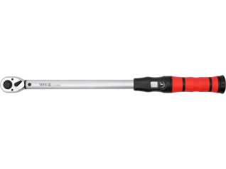 Ключ динамометрический с настроечным глазком YATO : квадрат 1/2″, F= 50- 330 Нм, L= 550 мм (YT-07697)